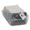 Pactiv Corp. 5.63 in. x 14.16 in. x 0.67 in. No. 7S Foam Supermarket Tray - Black (250/Carton)